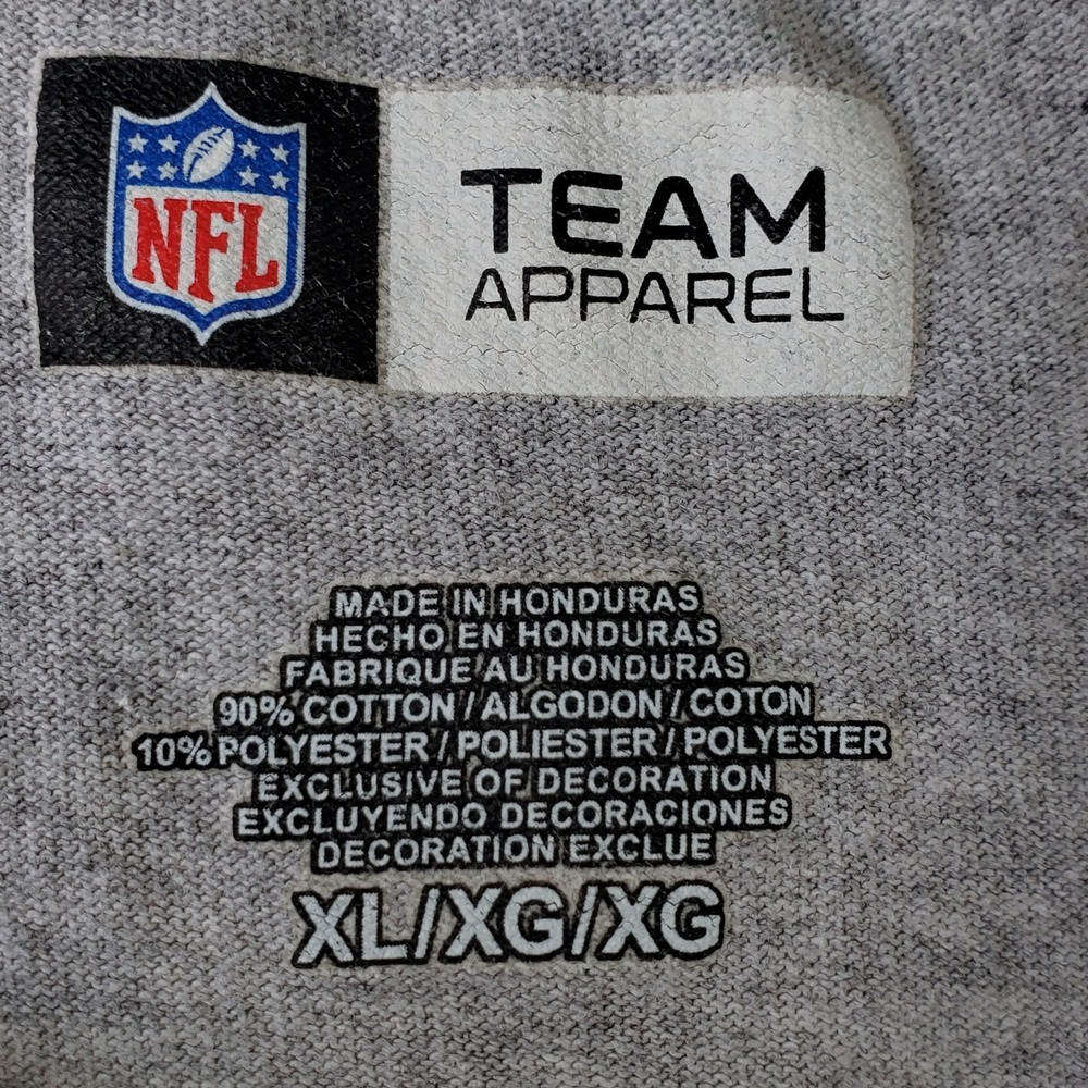 New Orleans Saints NFL Team Apparel T Shirt XL Gray Football Graphic - Picture 5 of 9